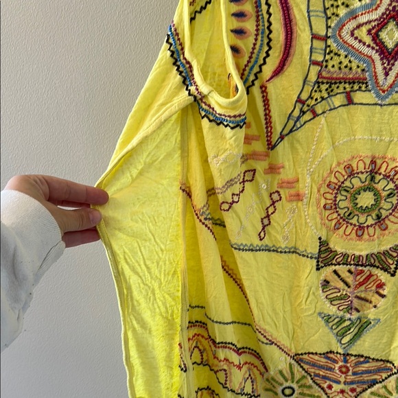 Free People Yellow Tank Top with Vibrant Design - Picture 5 of 5
